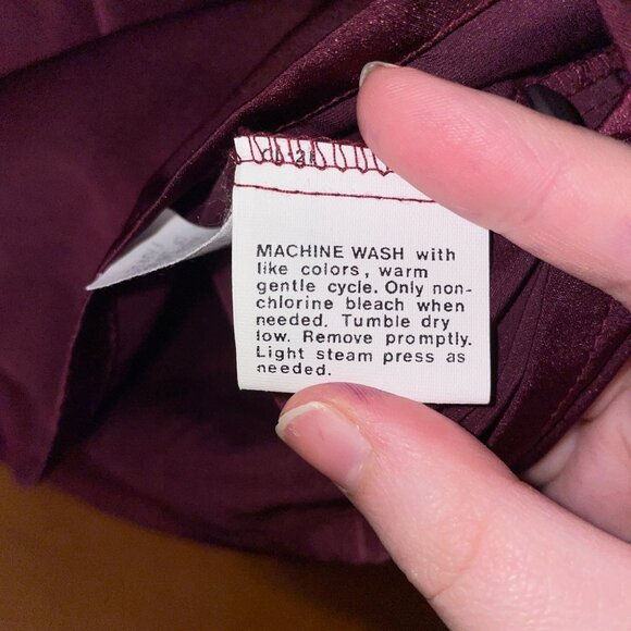 Pendleton Womens Plum Long Sleeve Blouse Size 12 - Picture 5 of 6